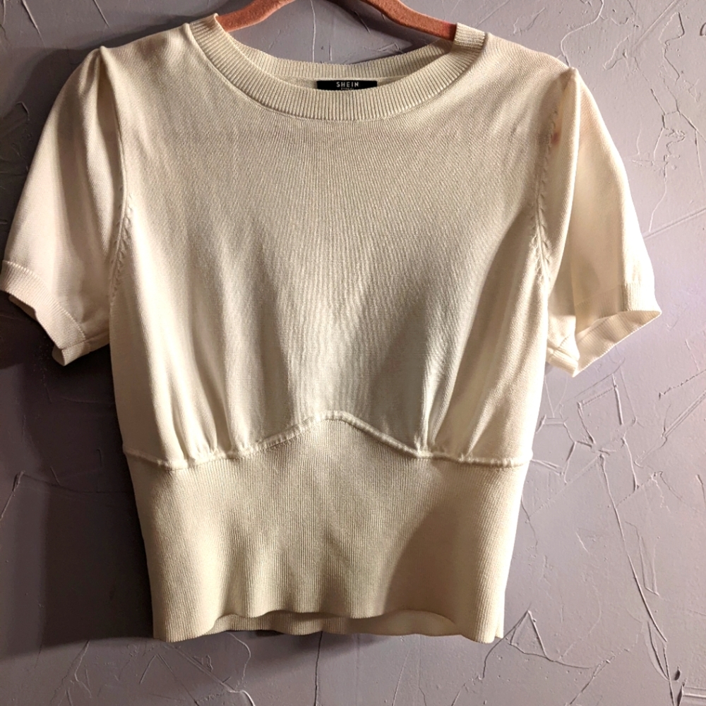SheIn white casual top